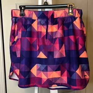 Slazenger Golf Skort. Purple/peach/fuchsia multi. Size L.